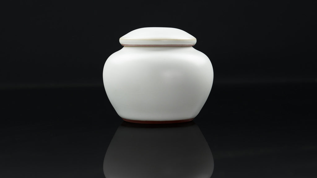 Taiwan Sourcing Ru Yao Glaze Storage Container for Tea - Pearl White