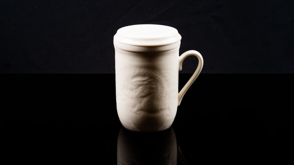 .Anta Pottery. White Porcelain Tea Mug