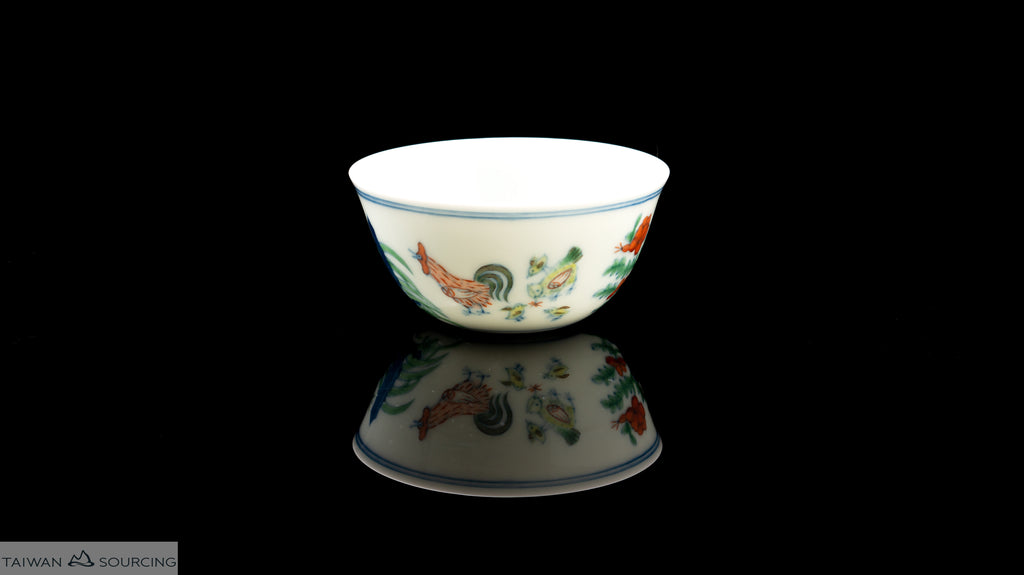 .Yin Qiao Shan Fang. Doucai Chicken Cup