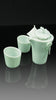 .Anta Pottery. Celadon "Breathing Forest" Tea Set