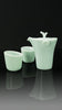 .Anta Pottery. Celadon "Breathing Forest" Tea Set