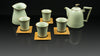 .Anta Pottery. Emerald "Peaceful Mind" Luxurious Tea Set