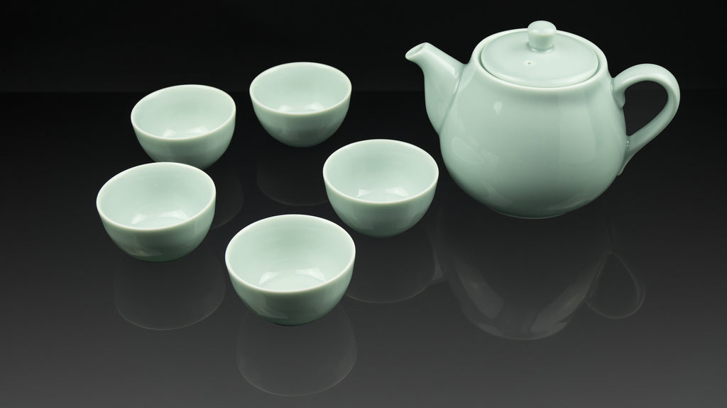 .Anta Pottery. Celadon "Classical Afternoon" Tea Set