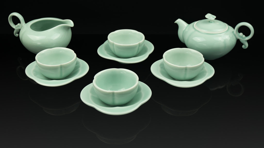 .Anta Pottery. Celadon "The Completion" Tea Set