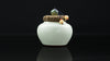 Taiwan Sourcing Ru Yao Glaze Storage Container for Tea - Baby Cyan with Fancy Cloth Lid
