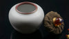 Taiwan Sourcing Ru Yao Glaze Storage Container for Tea - Pearl White with Fancy Cloth Lid